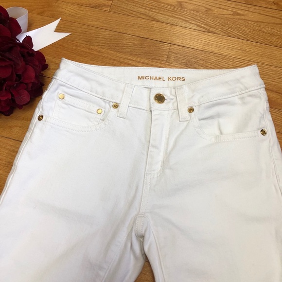 Michael Kors White Selma Skinny Jeans - Picture 3 of 5